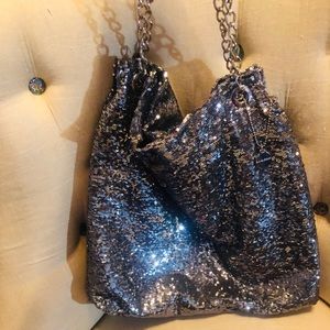 Big Buddha Silver Sequence Bag